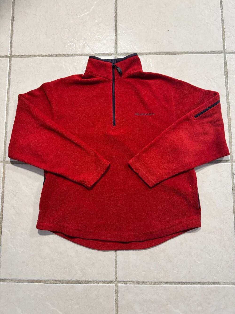 Old Navy 1/2 Zip Fleece Pullover Red